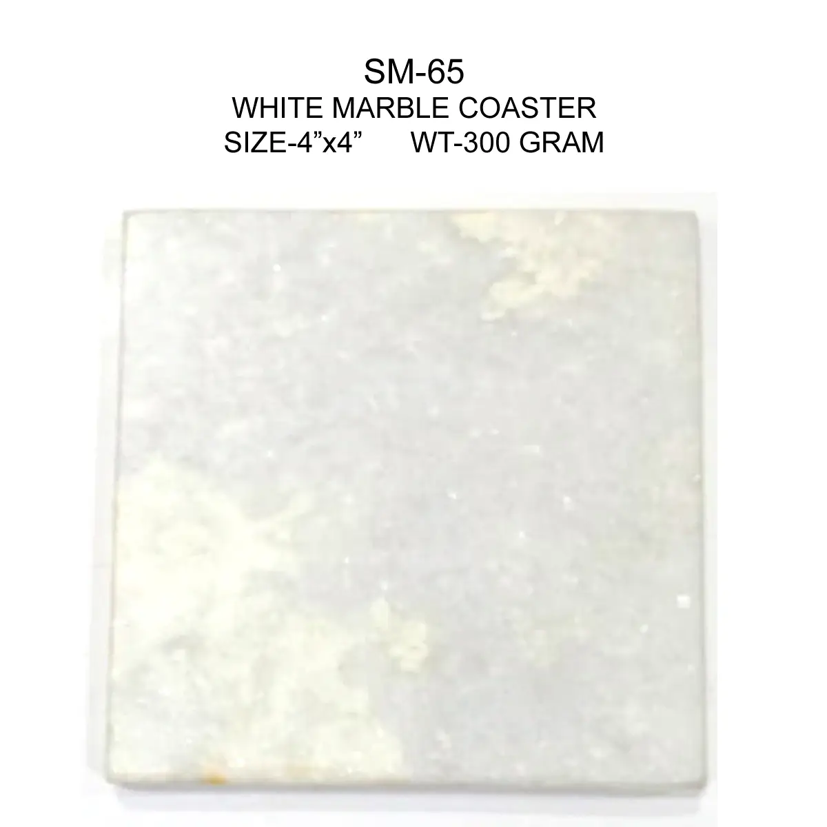 WHITE MARBLE COASTER